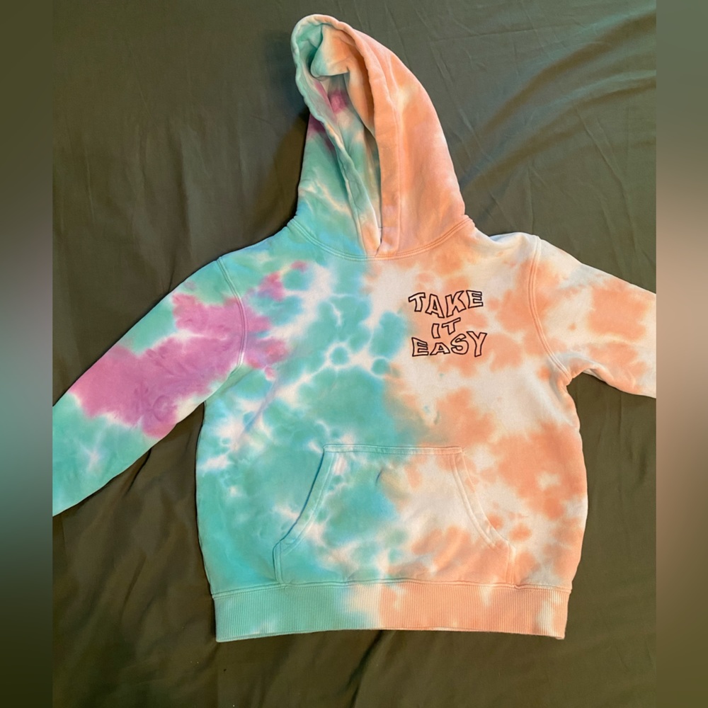 Kids tie dye hoodie